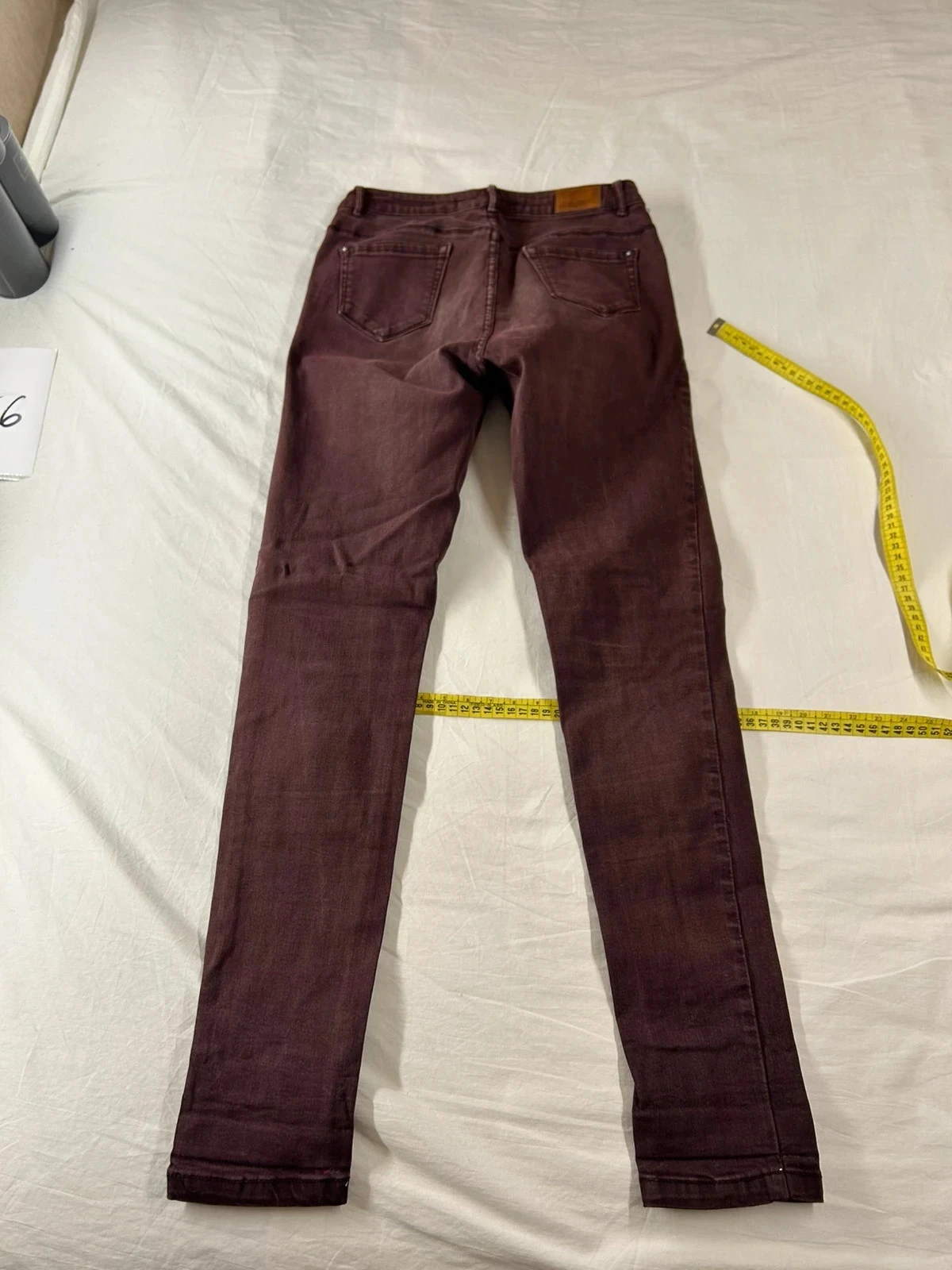 Rode wijnrode vintage hoge taille jeans van Vs. Miss – photo 8